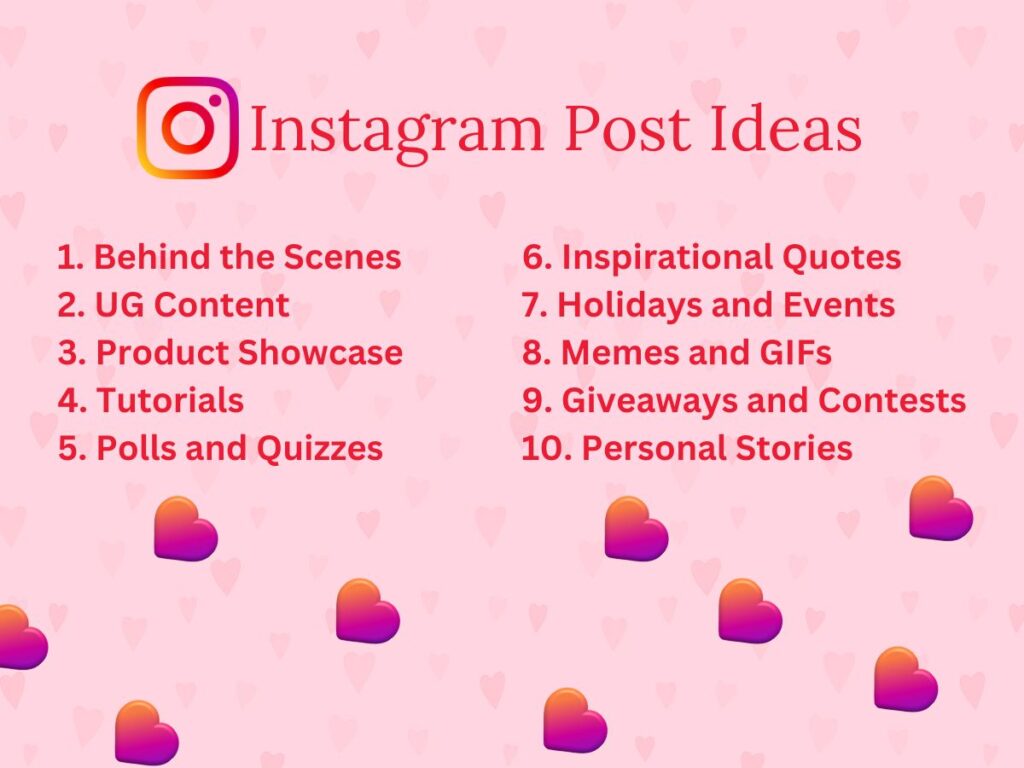 Instagram Post Ideas